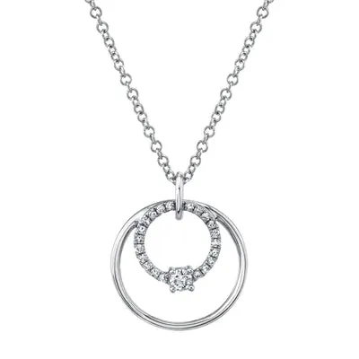 0.11ctw Diamond Circle Necklace