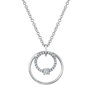 0.11ctw Diamond Circle Necklace