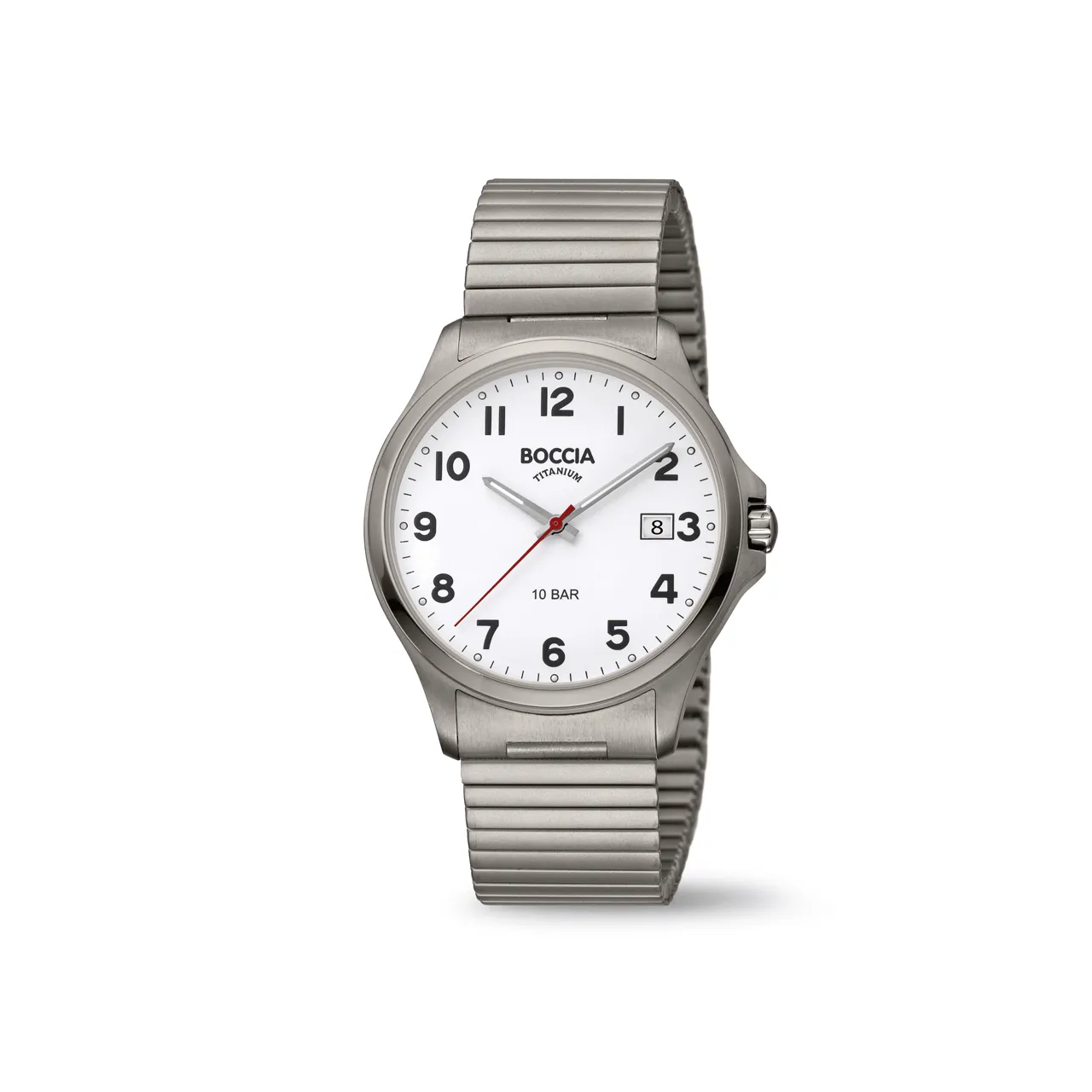 3659-02 - Mens Titanium Dress Watch with Expanding Strap