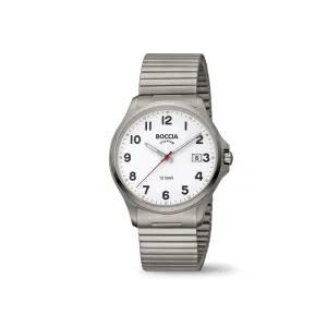 3659-02 - Mens Titanium Dress Watch with Expanding Strap