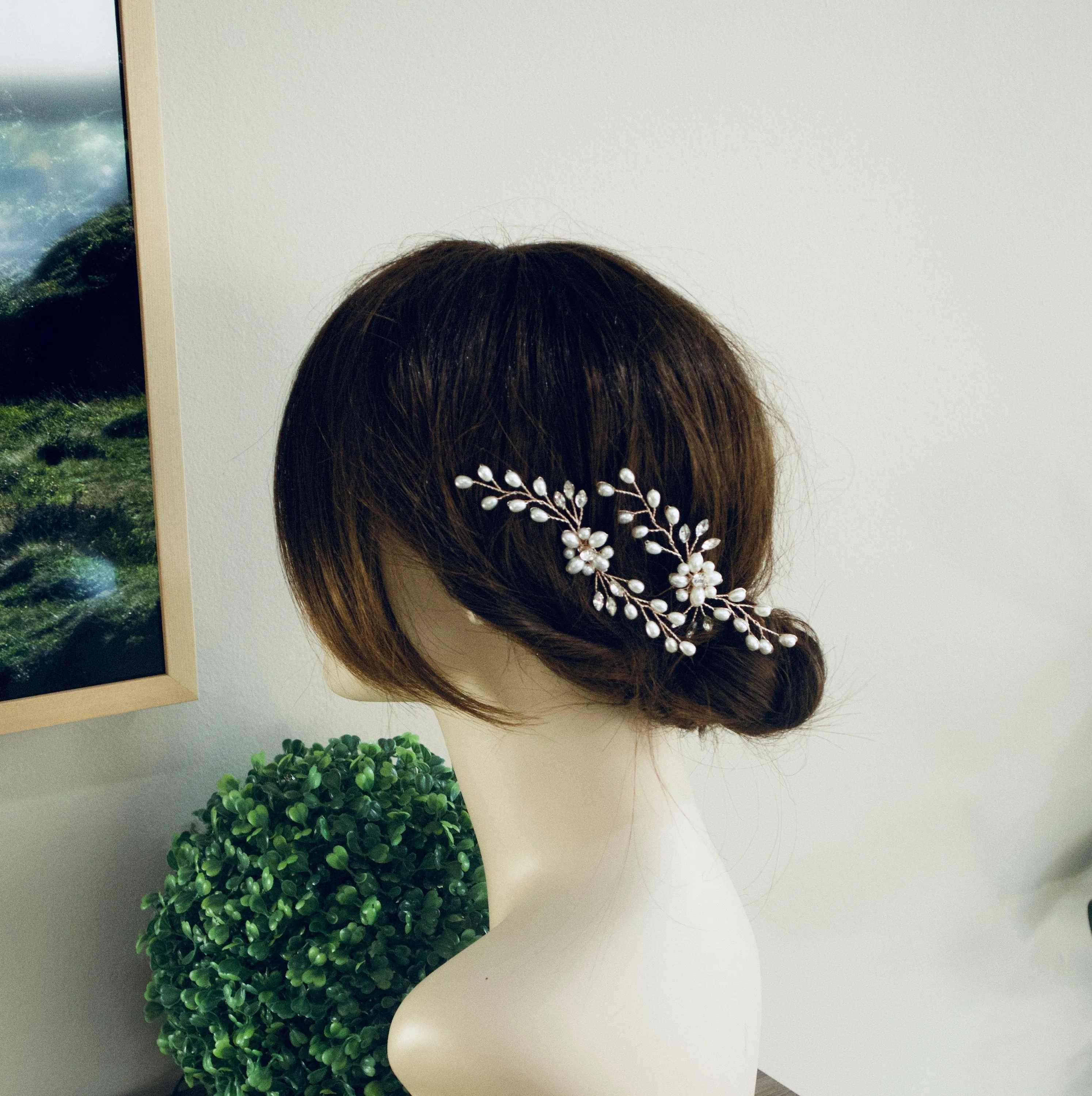 Bridal hair vine Bridal hair accessories Wedding hair accessories Wedding hair vine Bridal hair piece Wedding Hair Piece Pearl Hair vine