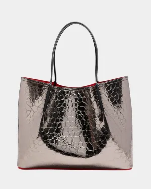 Cabarock Large Crocodile Embossed Leather Tote Bag