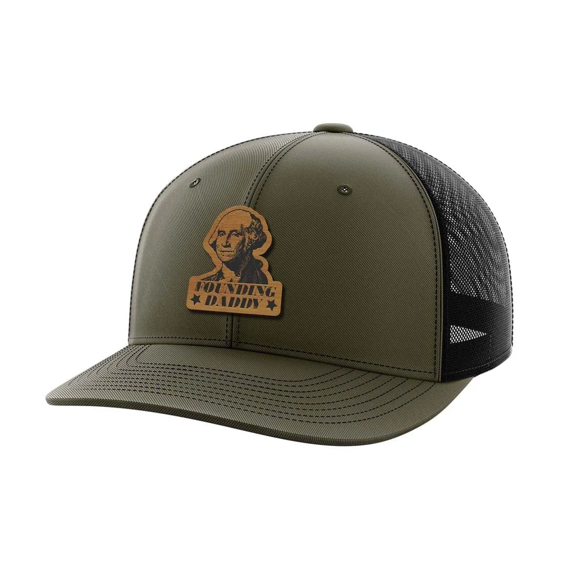 Founding Daddy Bamboo Patch Hat