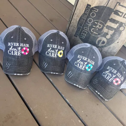 Hats OR Tanks { RIVER hair don't care } Hats with pink or blue anchor. Tanks in coral, black, blue and teal. Clearance! 4 river pink anchor! $12.1 teal floatie. $12.