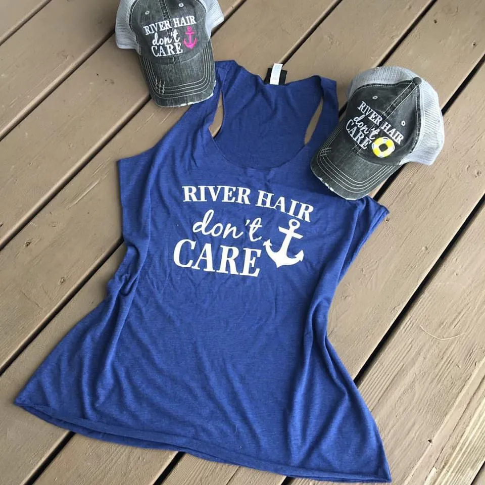 Hats OR Tanks { RIVER hair don't care } Hats with pink or blue anchor. Tanks in coral, black, blue and teal. Clearance! 4 river pink anchor! $12.1 teal floatie. $12.