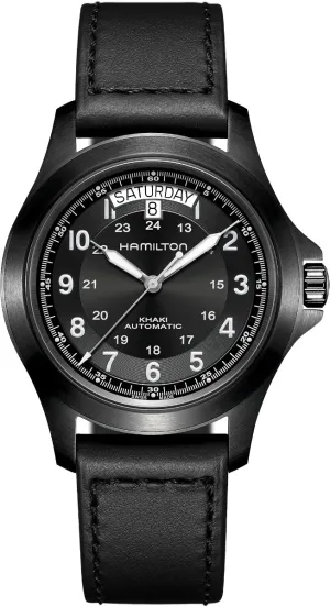 HML Watches Khaki Field King Auto Full Black