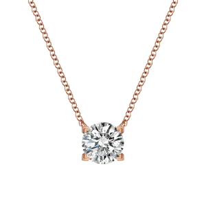Luna solitaire necklace 0.5ct