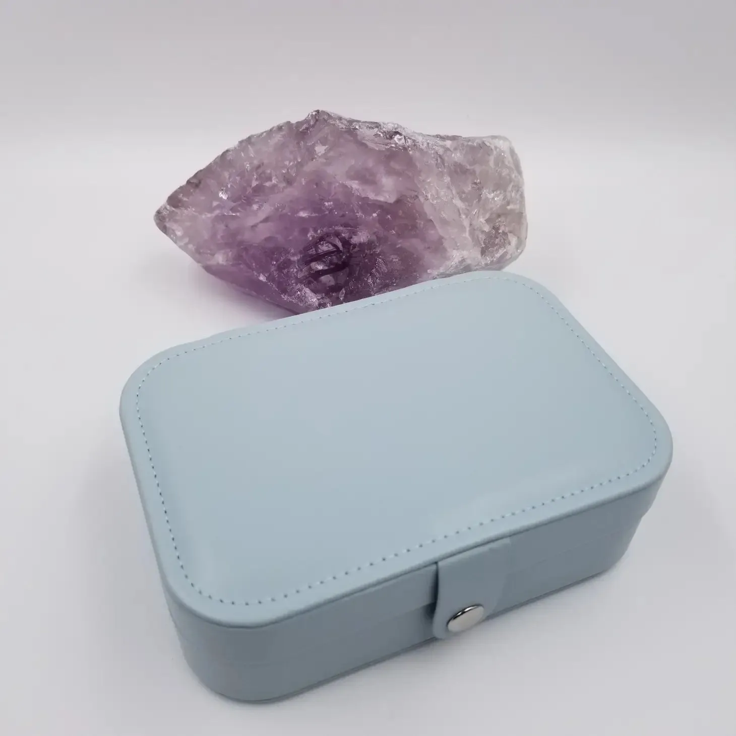 Magnolia Jewelry Double-deck Leather Jewelry Box