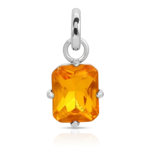 November Topaz Birthstone Charm - Emerald