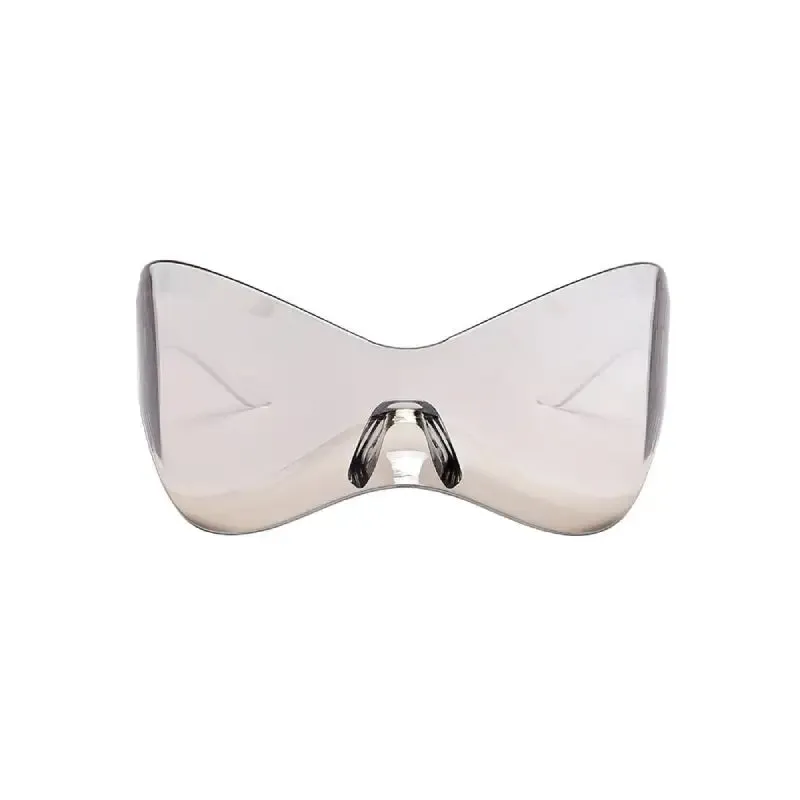 Oversized Futuristic Sunglasses Rimless