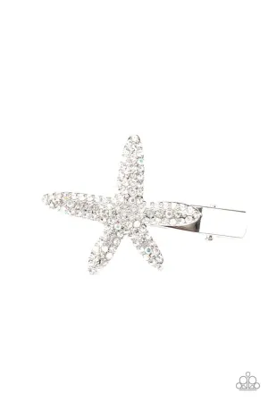 Paparazzi Hair Accessories ~ Wish On a STARFISH - White