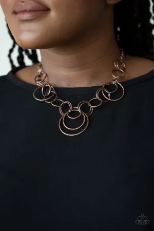 Paparazzi Necklace ~ Ringing Relic - Copper