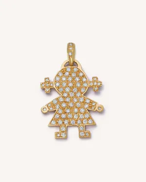 Pavé Baby Girl Pendant