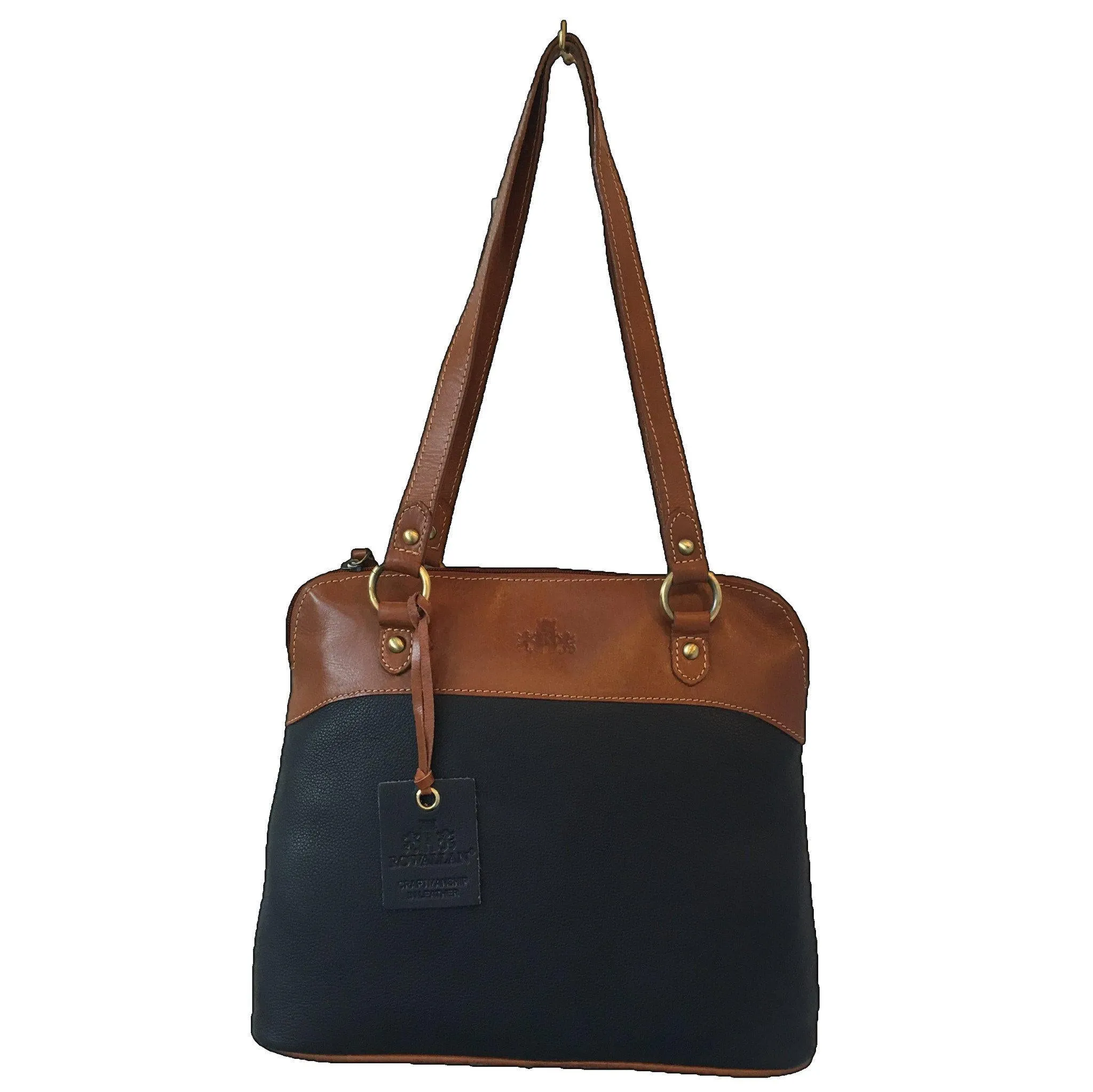 Prelude Navy Twin Handle Zip Top Bag
