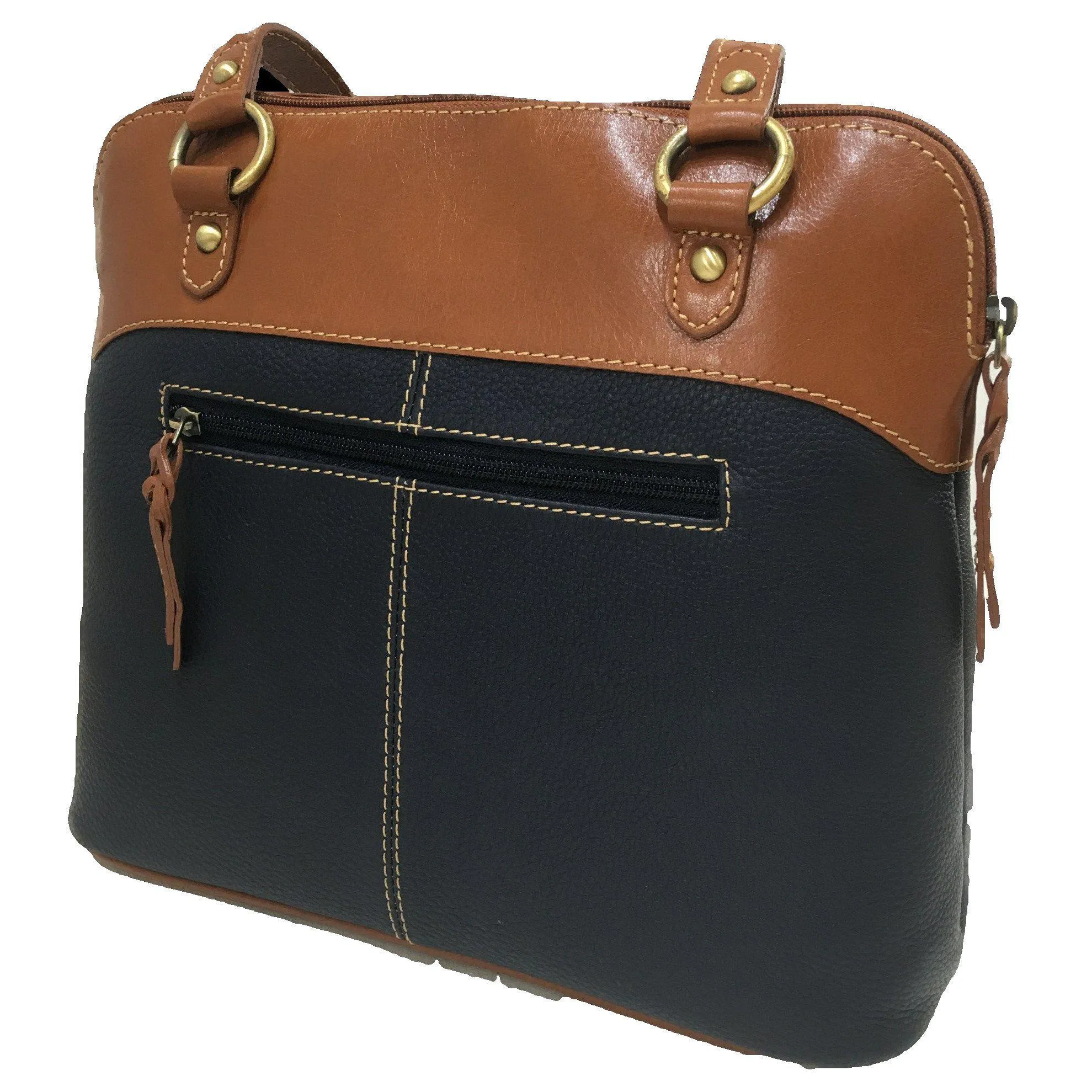 Prelude Navy Twin Handle Zip Top Bag