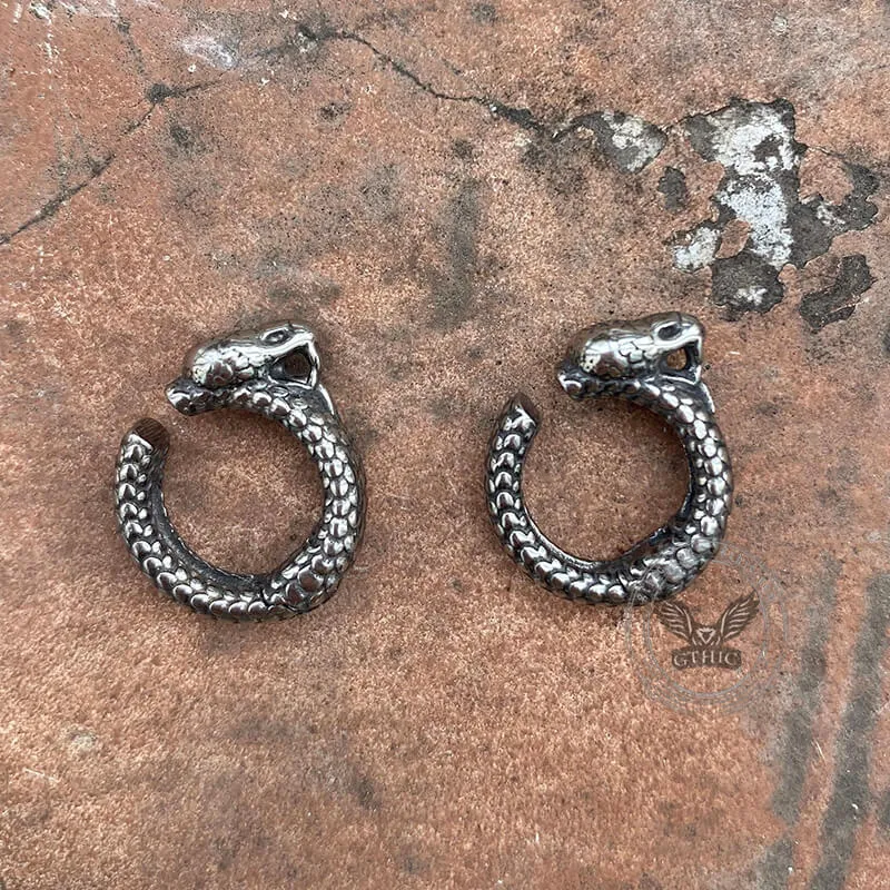 Punk Snake Stainless Steel Animal Ear Cuffs