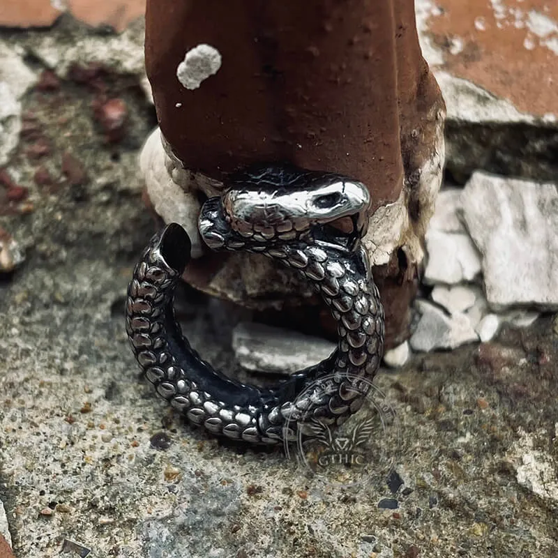 Punk Snake Stainless Steel Animal Ear Cuffs