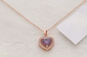 Purple Jewelry Necklace | 18k gold plated jewelry
