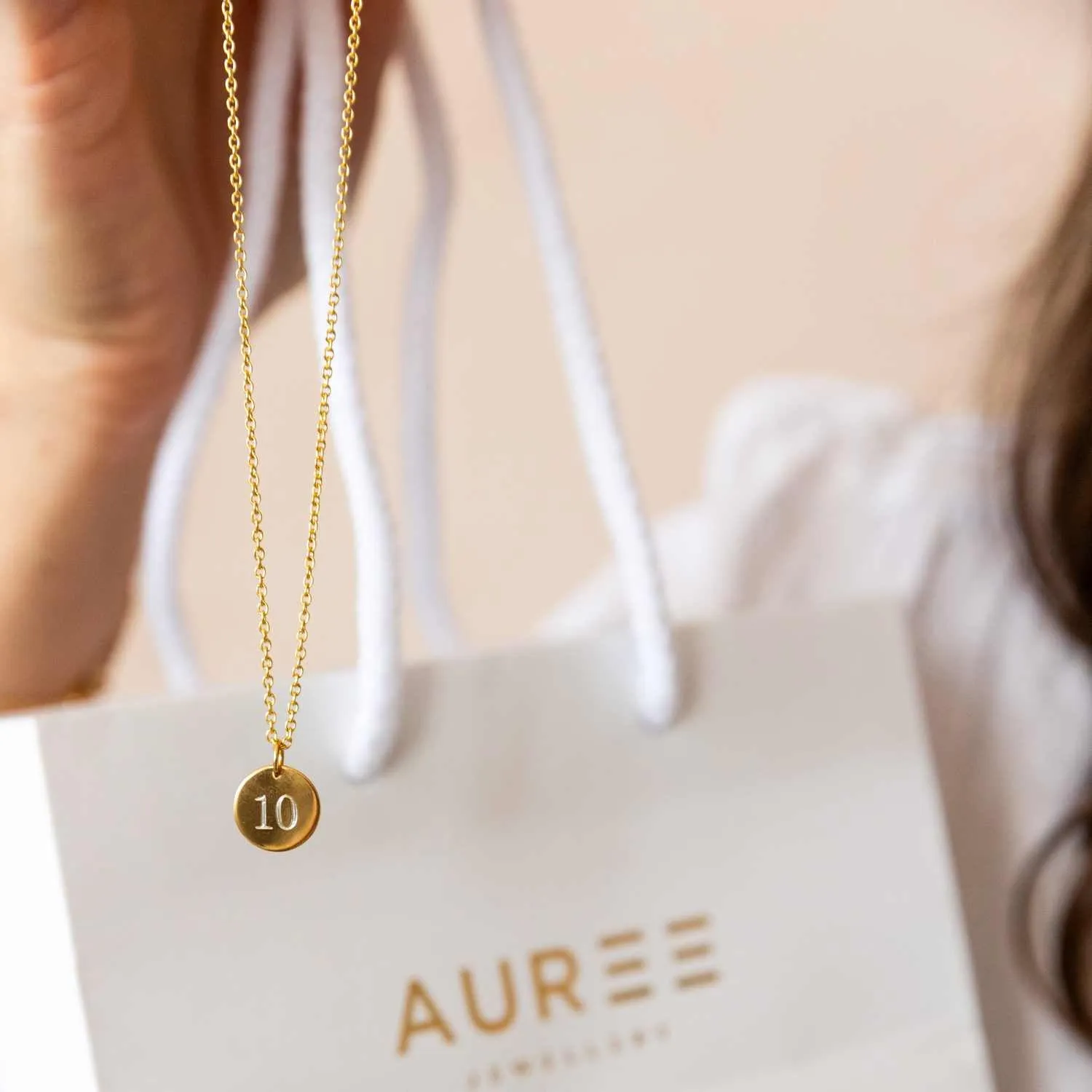 Westwick Yellow Gold Vermeil Disc Pendant Necklace